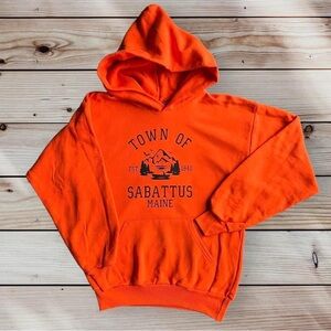 Orange Kid’s Town of Sabattus Maine Hoodie